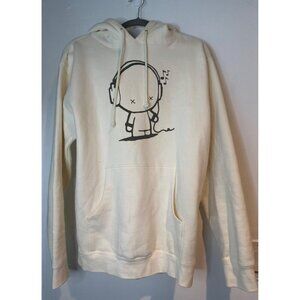 Independent Trading Comic Graphic Hoodie Unisex Small Cream Streetwear y2k